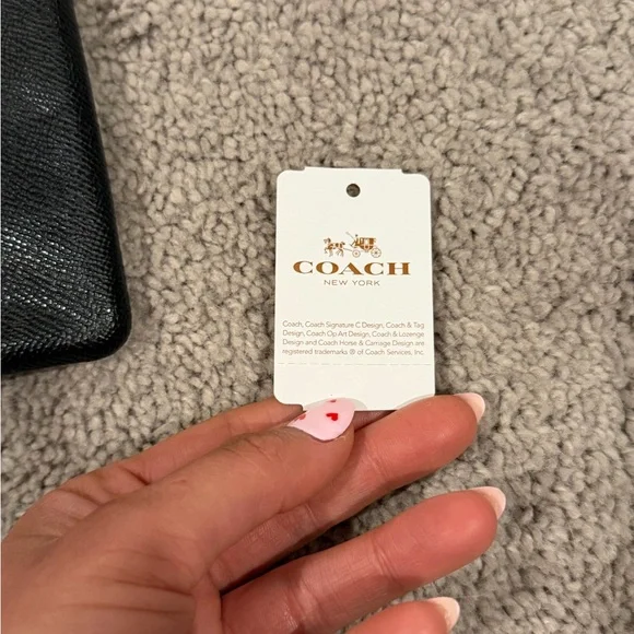 Coach Black Textured Wristlet - Picture 4 of 5